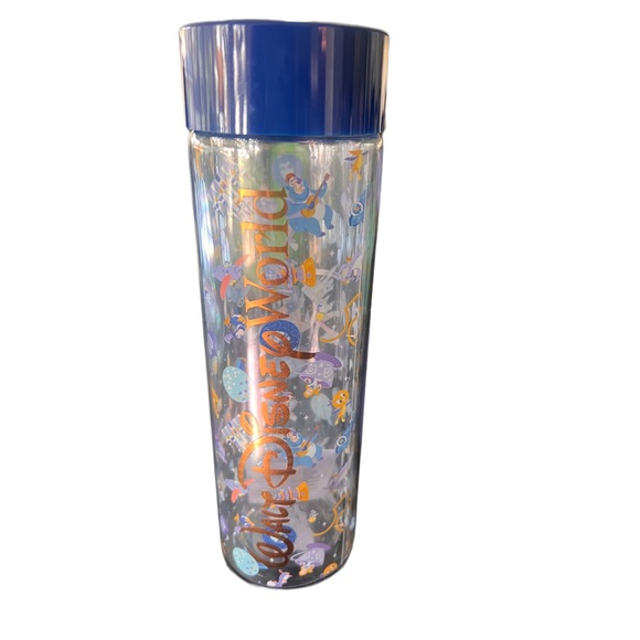 NEW 50th Anniversary Water Bottle Walt Disney World Parks Clear Mickey Epcot - Picture 1 of 4